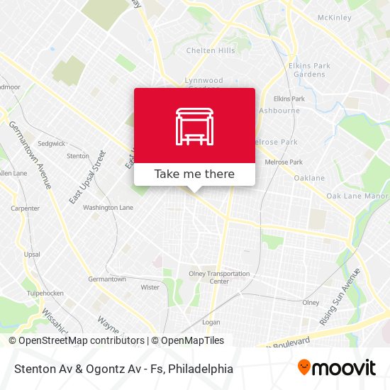 Mapa de Stenton Av & Ogontz Av - Fs