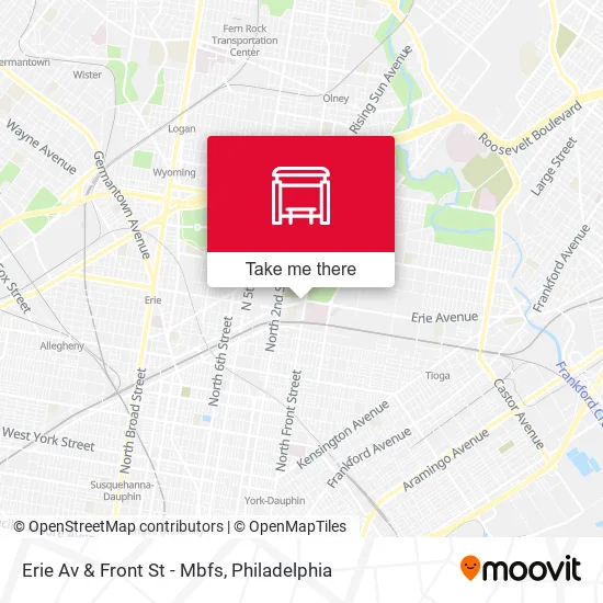 Erie Av & Front St - Mbfs map