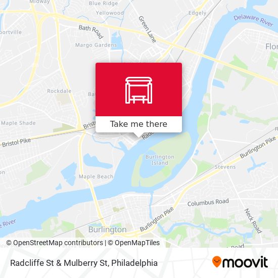 Radcliffe St & Mulberry St map