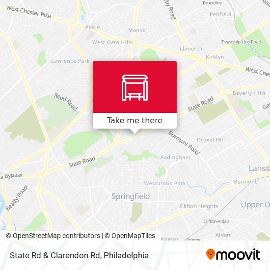 State Rd & Clarendon Rd map