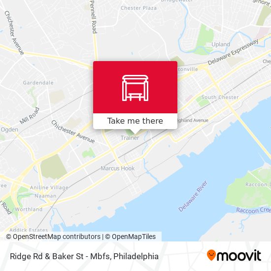 Ridge Rd & Baker St - Mbfs map