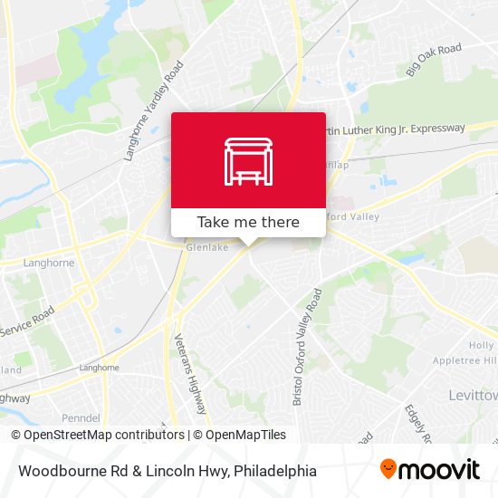 Mapa de Woodbourne Rd & Lincoln Hwy