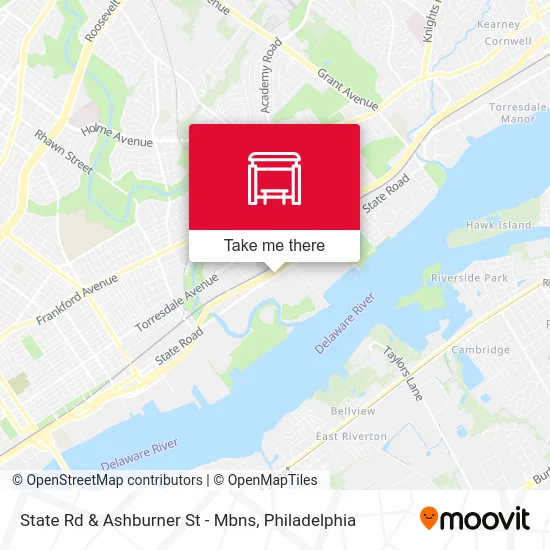 State Rd & Ashburner St - Mbns map