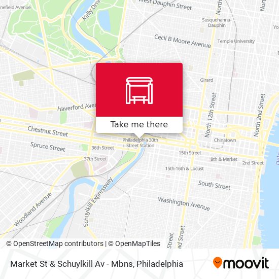 Market St & Schuylkill Av - Mbns map