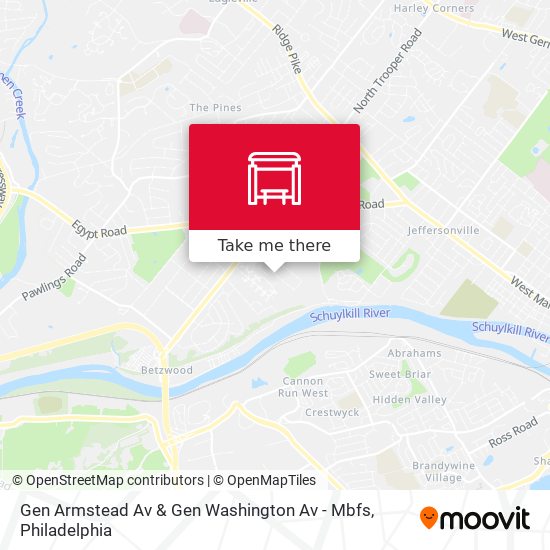 Gen Armstead Av & Gen Washington Av - Mbfs map
