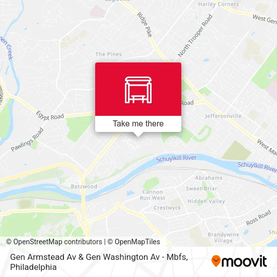 Gen Armstead Av & Gen Washington Av - Mbfs map