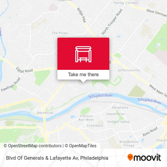 Blvd Of Generals & Lafayette Av map