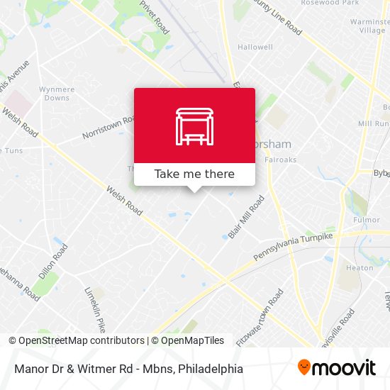 Manor Dr & Witmer Rd - Mbns map