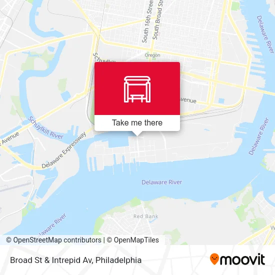 Broad St & Intrepid Av map