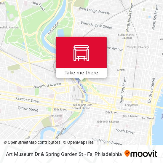 Art Museum Dr & Spring Garden St - Fs map