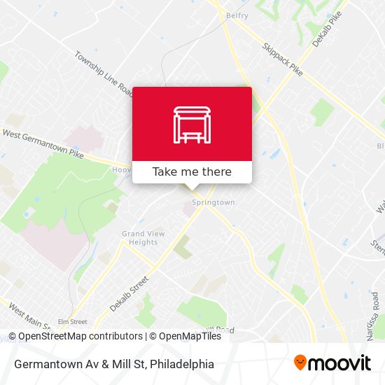 Germantown Av & Mill St map