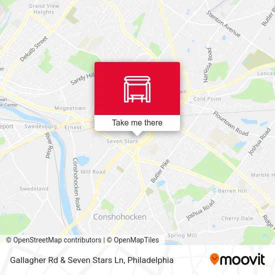 Gallagher Rd & Seven Stars Ln map