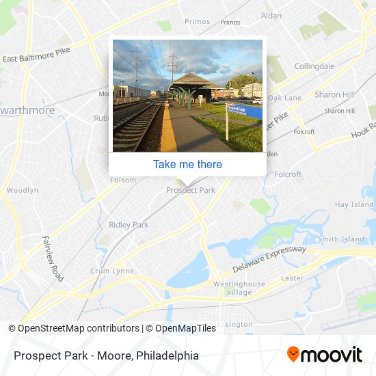 Mapa de Prospect Park - Moore