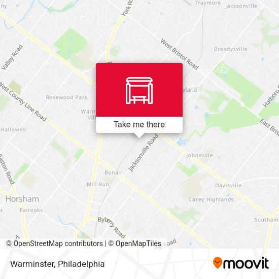 Warminster map