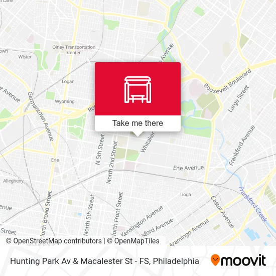 Hunting Park Av & Macalester St - FS map