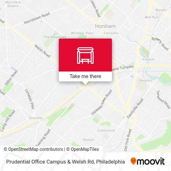 Prudential Office Campus & Welsh Rd map