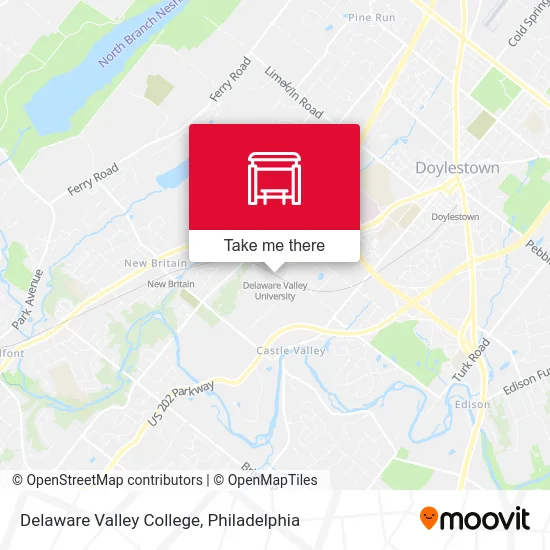Delaware Valley College map