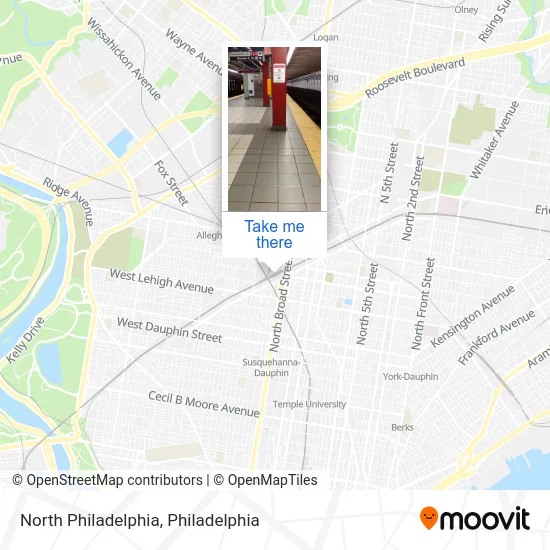 North Philadelphia map