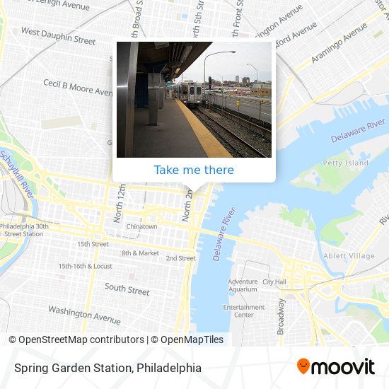 Spring Garden Station map