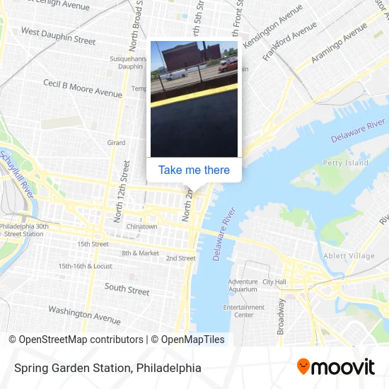 Spring Garden Station map