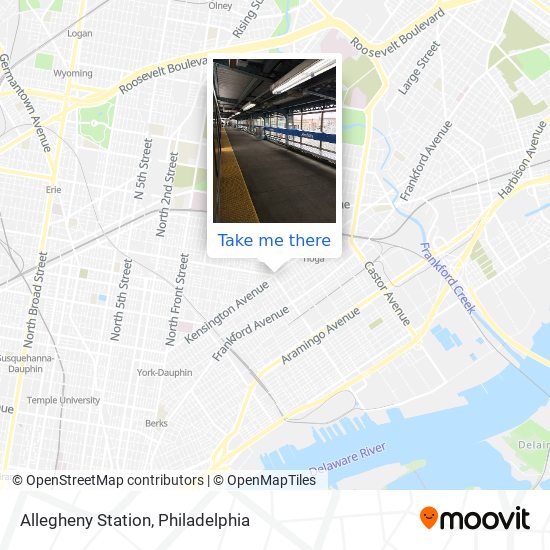 Allegheny Station map
