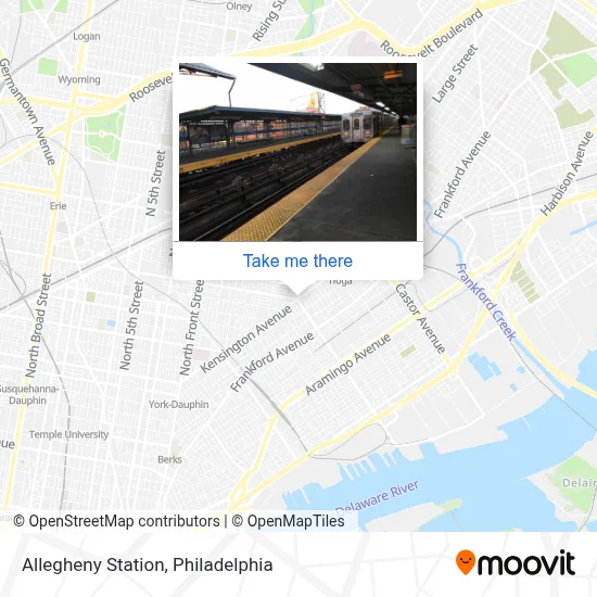 Allegheny Station map