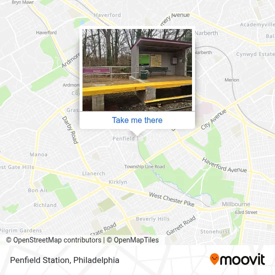 Penfield Station map