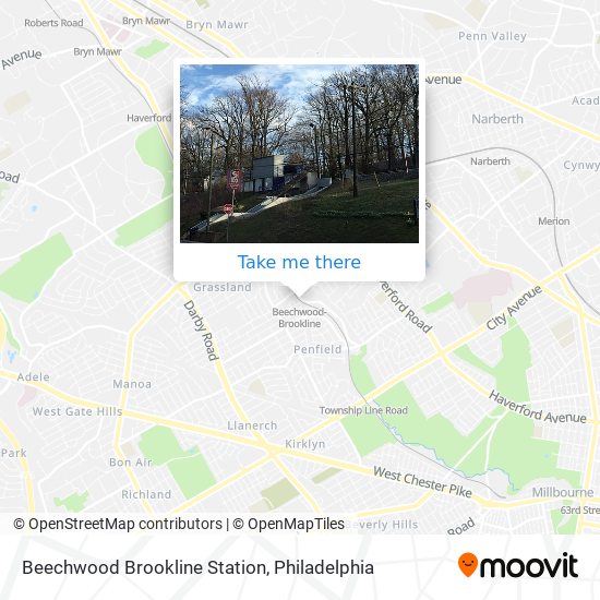 Mapa de Beechwood Brookline Station