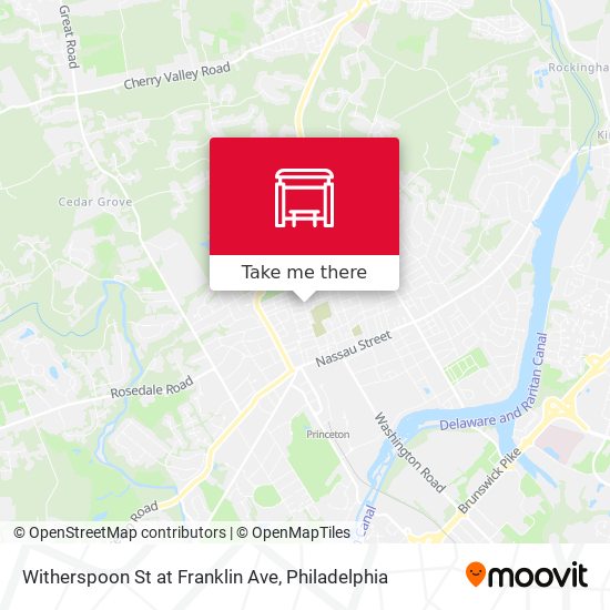 Mapa de Witherspoon St at Franklin Ave