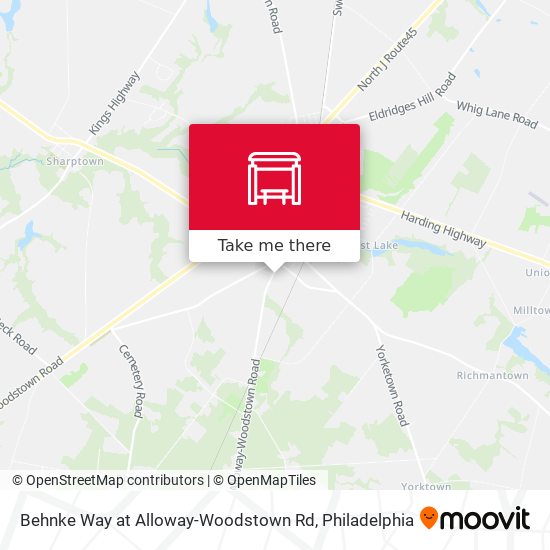 Mapa de Behnke Way at Alloway-Woodstown Rd