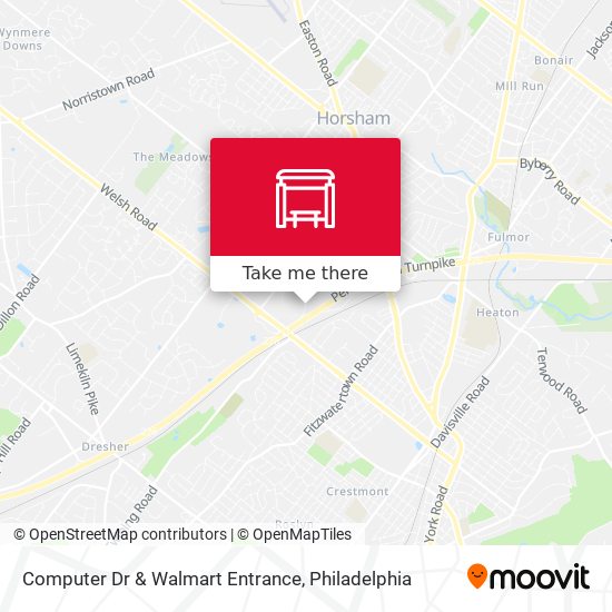 Mapa de Computer Dr & Walmart Entrance