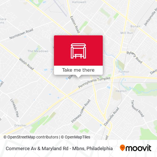 Mapa de Commerce Av & Maryland Rd - Mbns