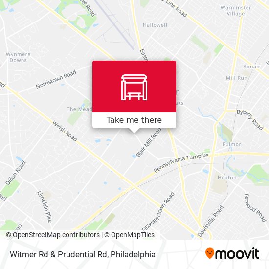 Witmer Rd & Prudential Rd map