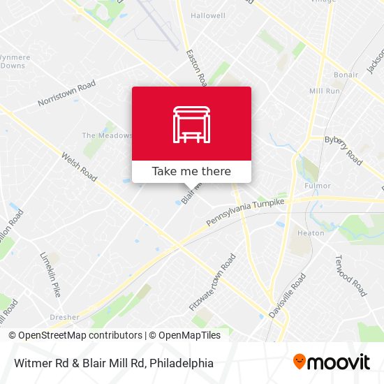 Mapa de Witmer Rd & Blair Mill Rd