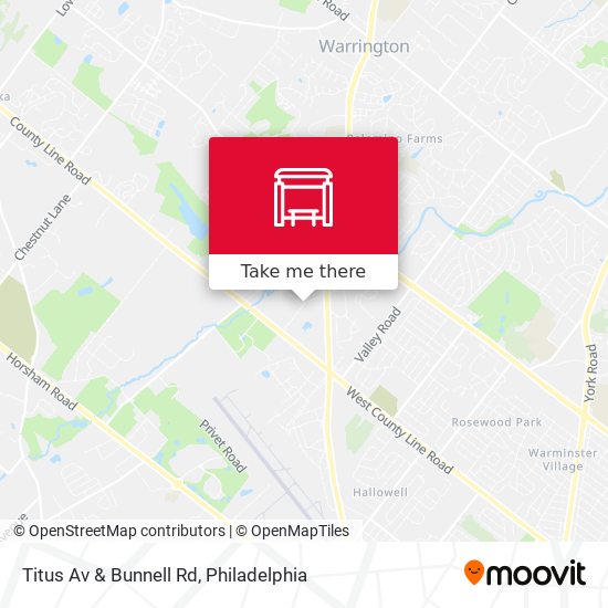 Titus Av & Bunnell Rd map