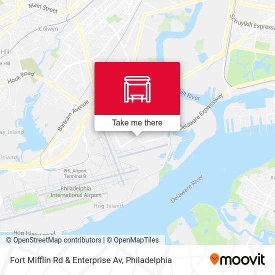 Fort Mifflin Rd & Enterprise Av map