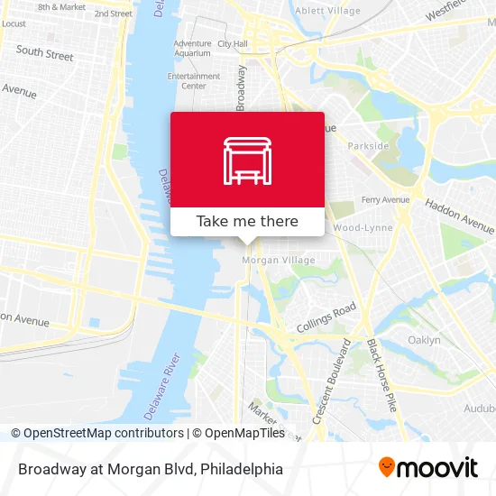 Broadway at Morgan Blvd map