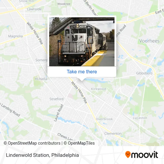 Lindenwold Station map