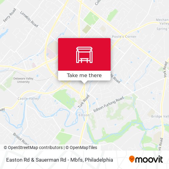 Easton Rd & Sauerman Rd - Mbfs map