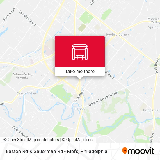 Easton Rd & Sauerman Rd - Mbfs map
