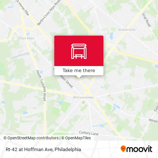 Rt-42 at Hoffman Ave map