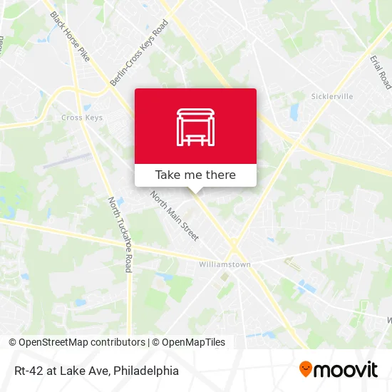 Rt-42 at Lake Ave map