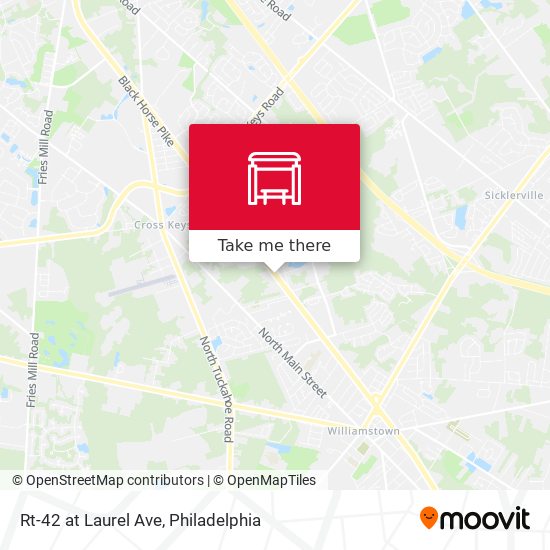 Rt-42 at Laurel Ave map