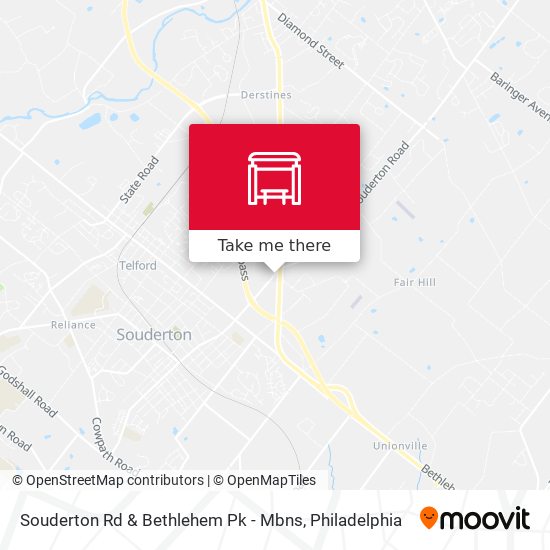 Souderton Rd & Bethlehem Pk - Mbns map