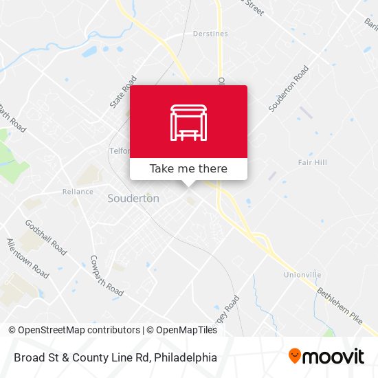 Mapa de Broad St & County Line Rd