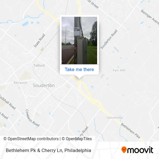 Bethlehem Pk & Cherry Ln map