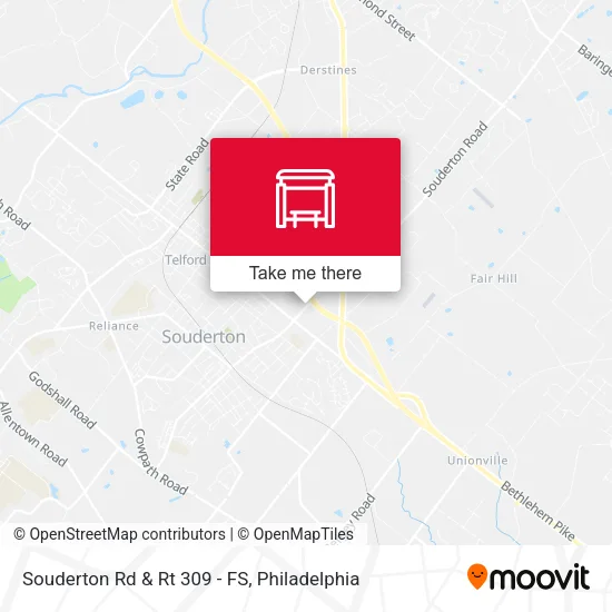 Souderton Rd & Rt 309 - FS map