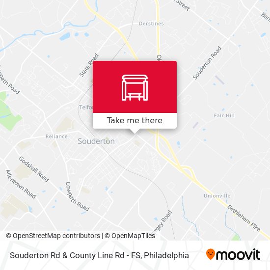 Mapa de Souderton Rd & County Line Rd - FS