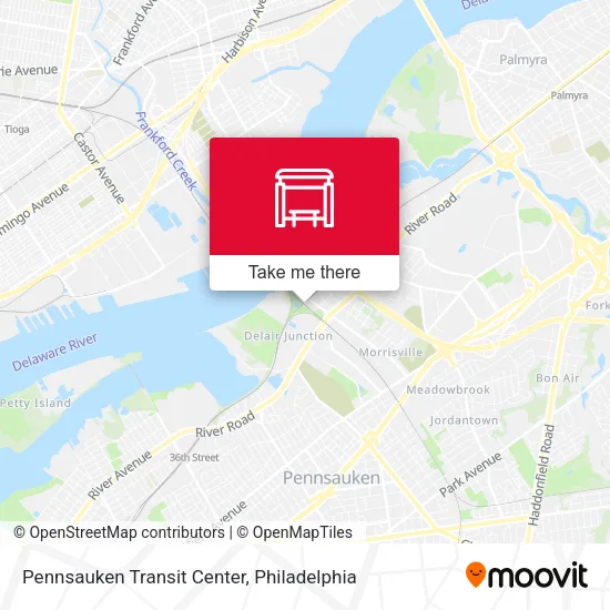 Mapa de Pennsauken Transit Center