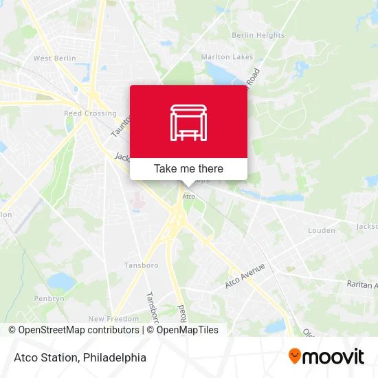 Atco Station map